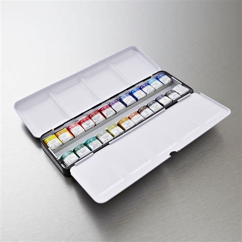 metal watercolour paint boxes|winsor newton empty watercolour boxes.